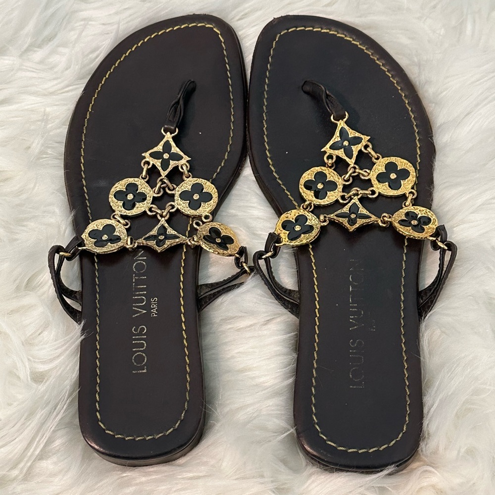 Authentic Louis Vuitton Sandals Size 36